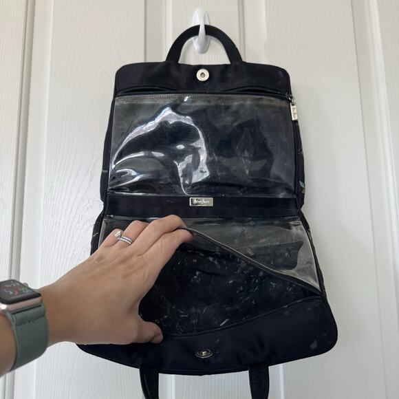 Vintage Neiman Marcus Collection Embroidered Travel Toiletry Bag Make Up Case - Picture 7 of 12